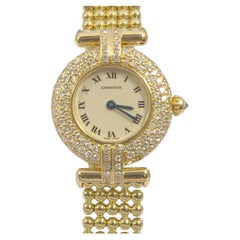 Cartier Colisee Yellow Gold and Diamond Ladies Wrist watch