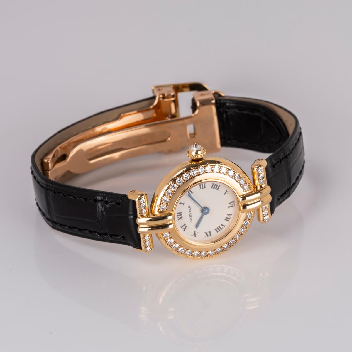 Modern Cartier Colisee Yellow Gold Diamond Set