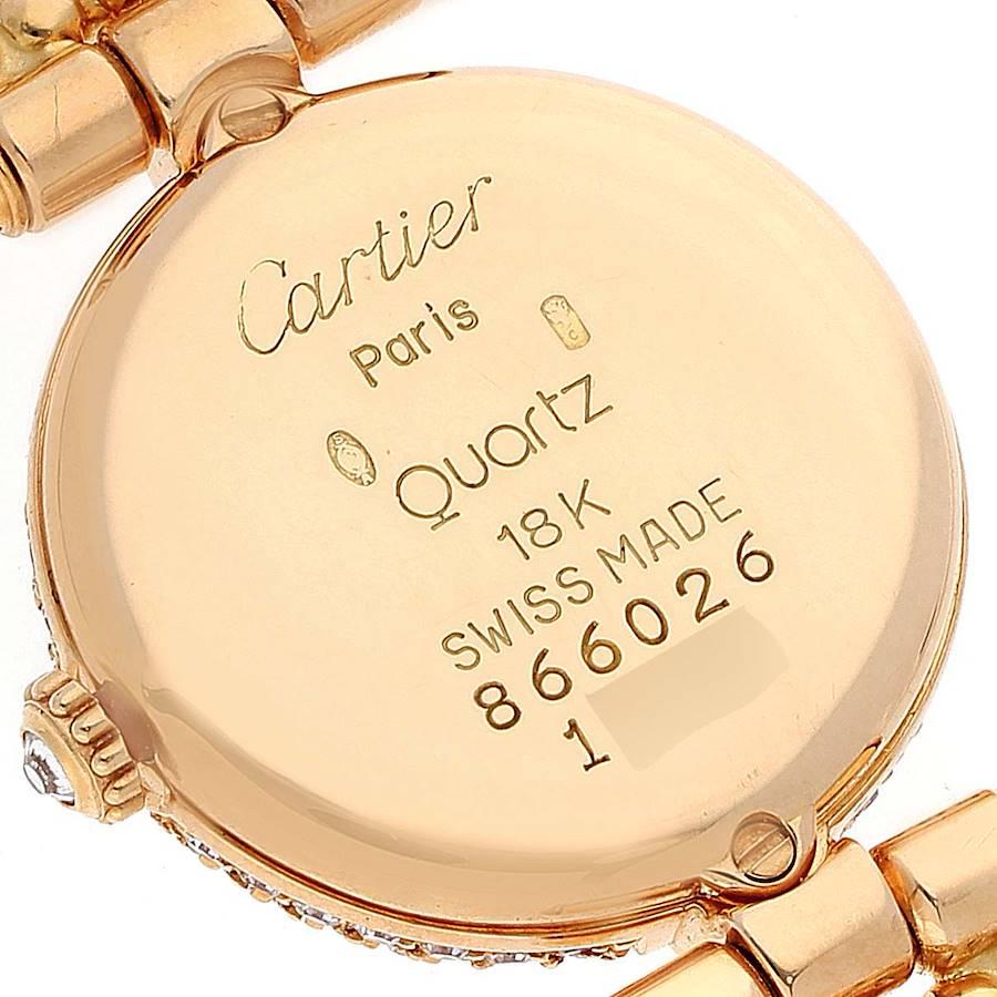 Cartier Colisee Yellow Gold Diamond Silver Dial Ladies Watch 1110 2