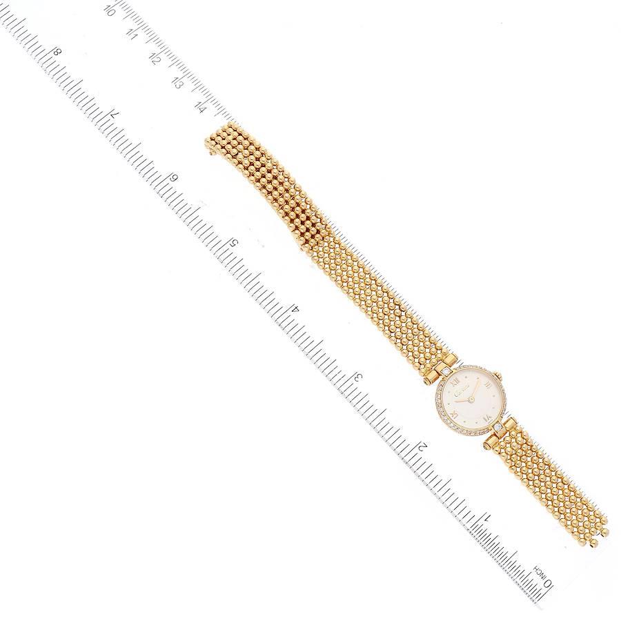 Cartier Colisee Yellow Gold Diamond Silver Dial Ladies Watch 1110 4