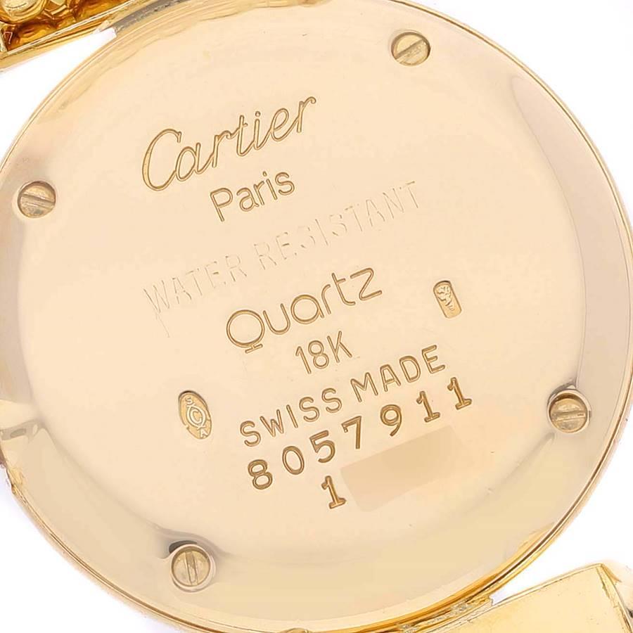 Cartier Colisee Yellow Gold Diamond Silver Dial Ladies Watch 1129 Box Papers 2