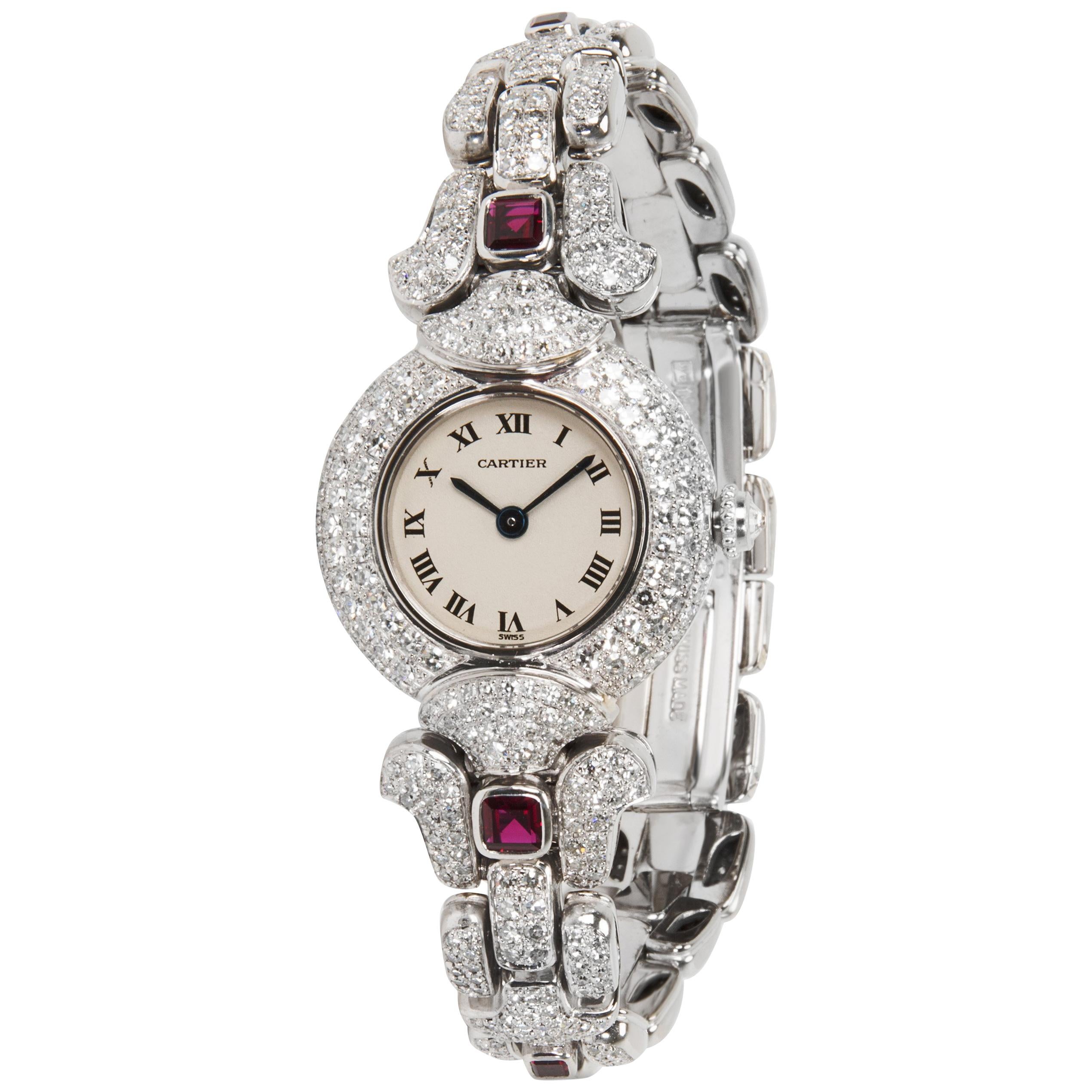 Cartier Colisse 0030 Women's Watch in 18 Karat White Gold