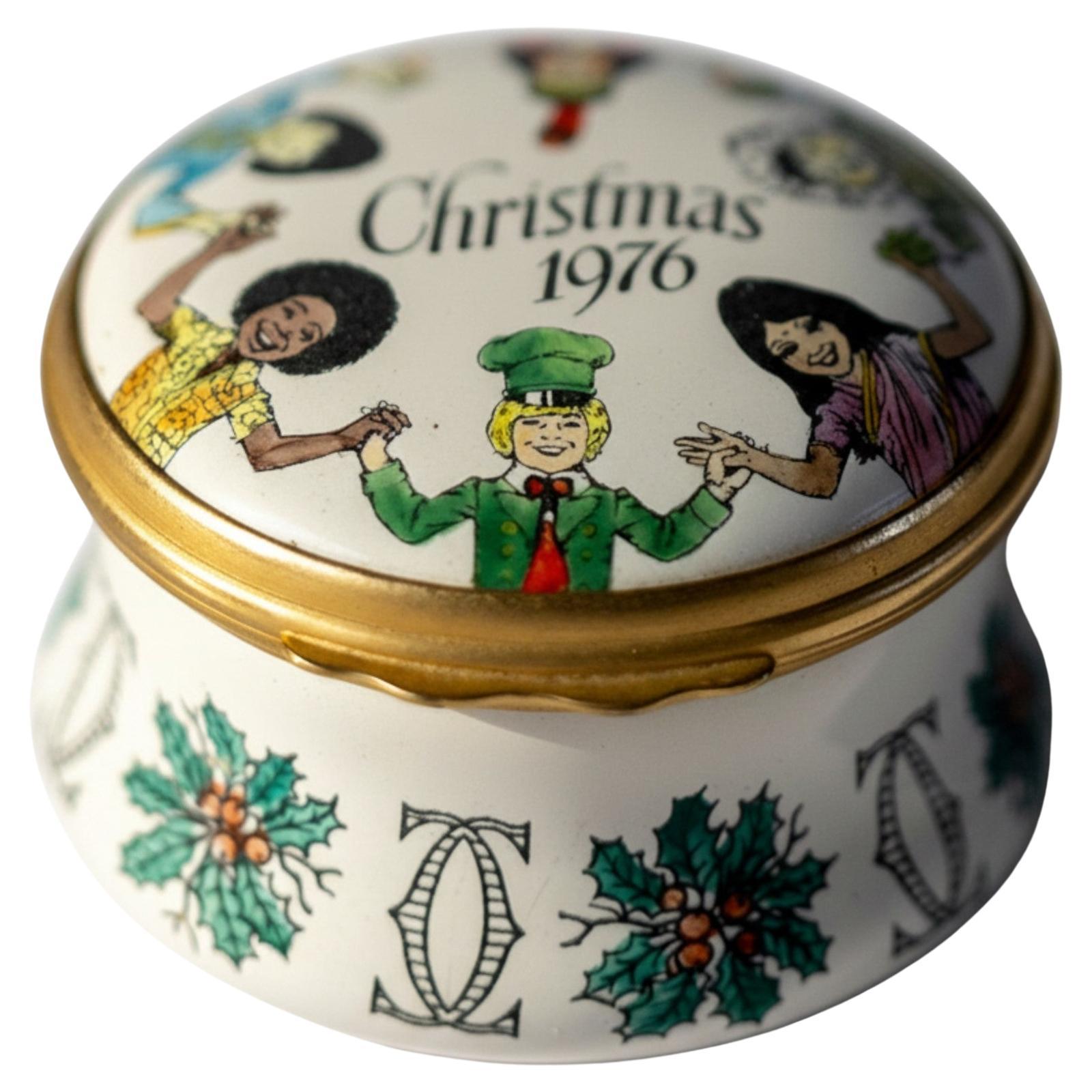 Cartier Collection Limited Edition Enamel Trinket Box For Sale