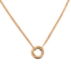 Cartier collier Trinity mini modele Grigio Giallo Oro Rosa Collana Trinity TPM