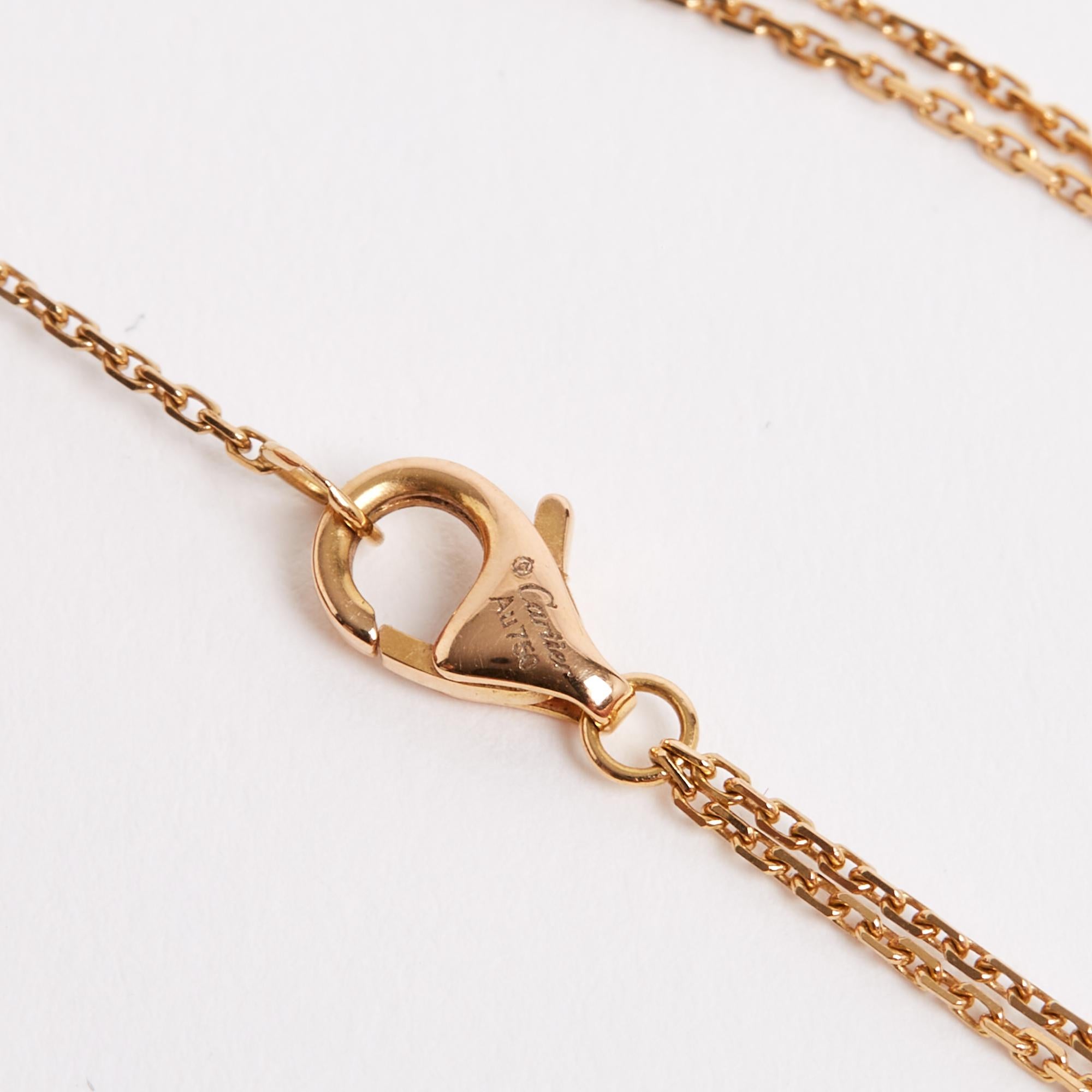 da uomo o donna Cartier collier Trinity mini modele Grigio Giallo Oro Rosa Collana Trinity TPM in vendita