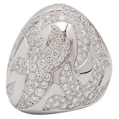Cartier 'Colombes de la Paix' White Gold and Diamond Ring