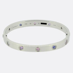 Cartier Coloured Stones LOVE Bangle Size 16