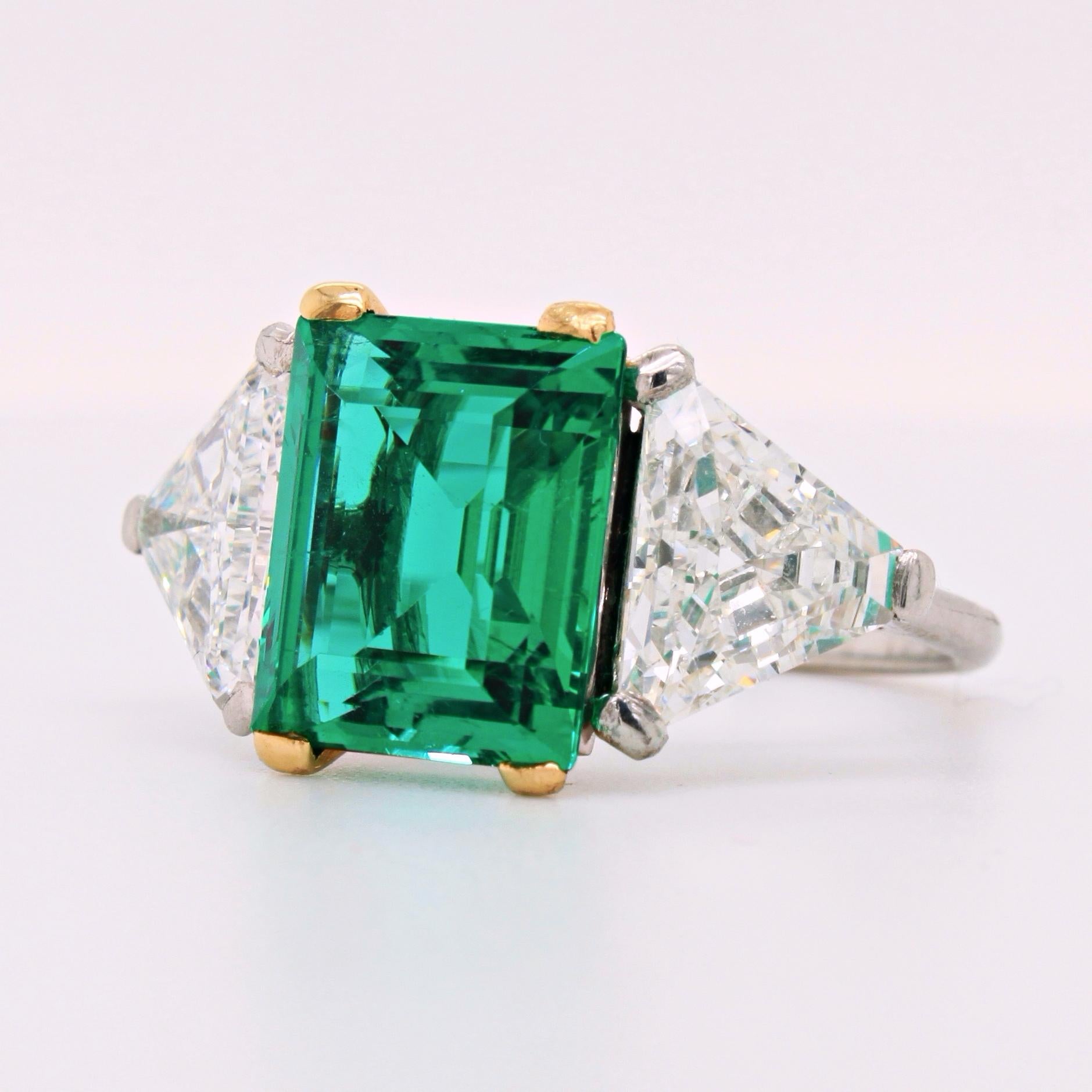 vintage cartier emerald ring