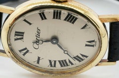 Cartier & Concord Vintage 14K Gold Elegant Oval Mechanical Ladies Watch w/ Box