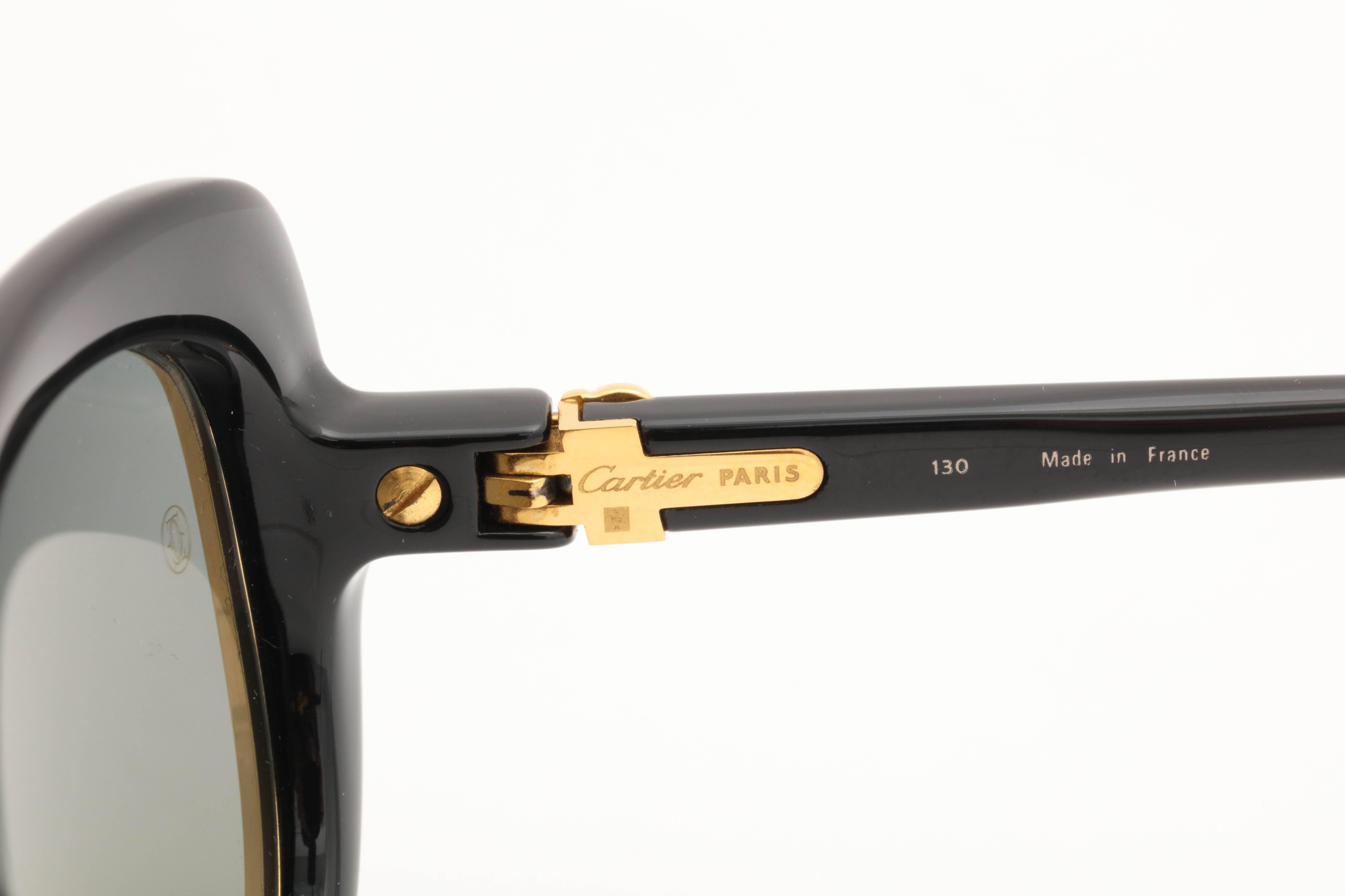 Women's or Men's Cartier Conquete Vintage Sunglasses For Sale