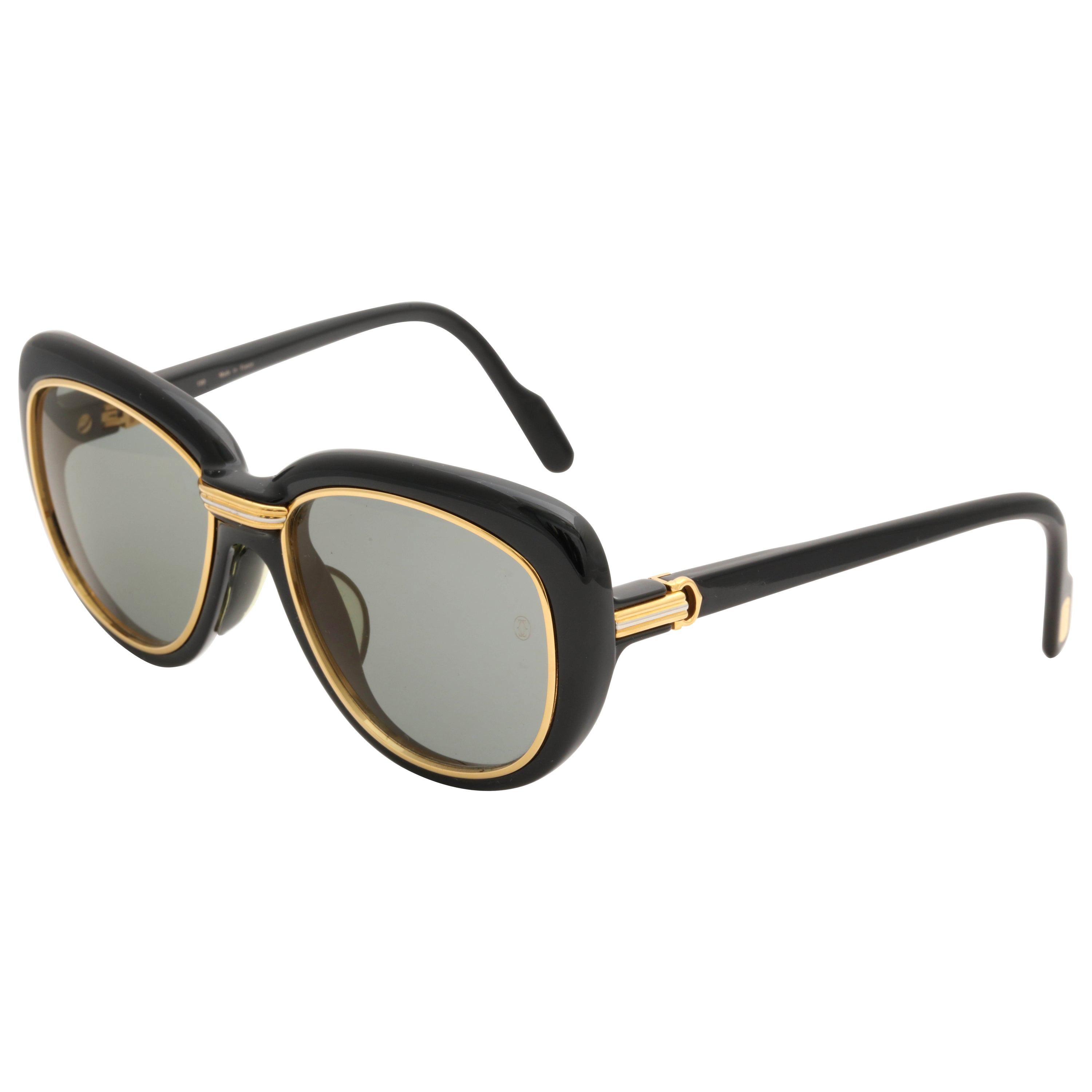 Vintage Cartier Sunglasses 160 For Sale at 1stdibs