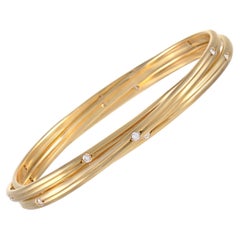 Cartier Constellation 18K Yellow Gold 1.00 Ct Diamond Bangle Bracelet