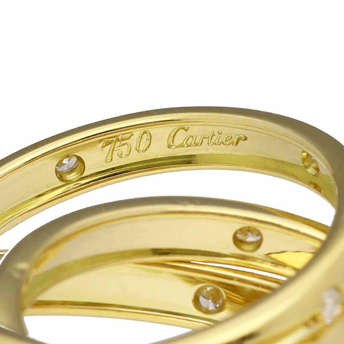 Cartier Constellation trinity Diamond Ring 18K Yellow Gold US 5.5 In Good Condition In Tokyo, JP