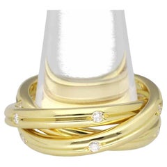 Cartier Constellation trinity Diamond Ring 18K Yellow Gold US 5.5