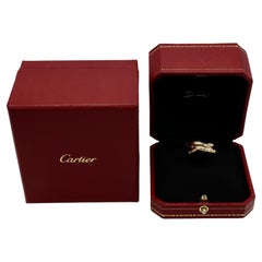 Cartier Constellation Vintage Natural Diamond & Yellow Gold Trinity Band Ring