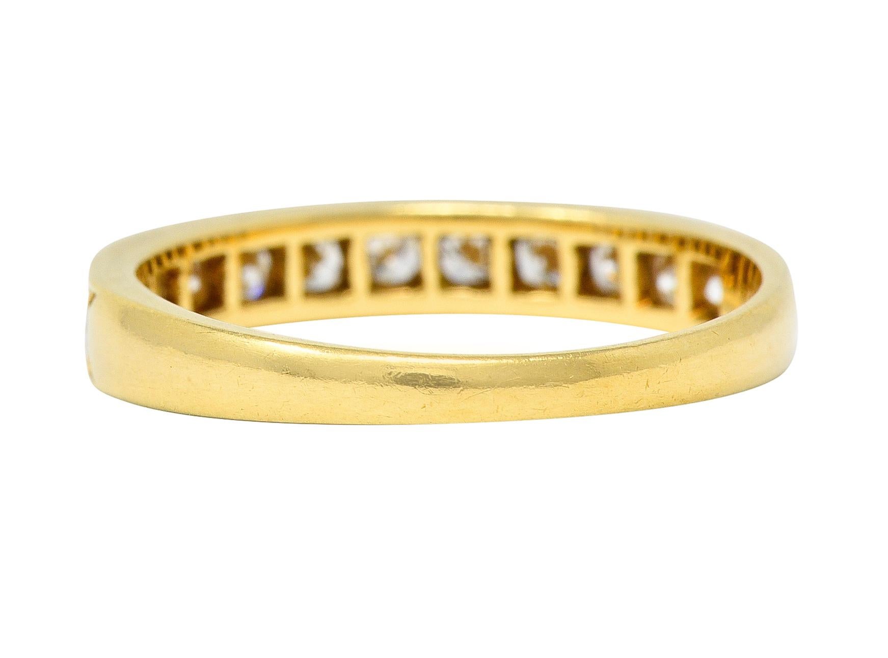 Brilliant Cut Cartier Contemporary 0.48 Carat Diamond 18 Karat Yellow Gold Band Ring