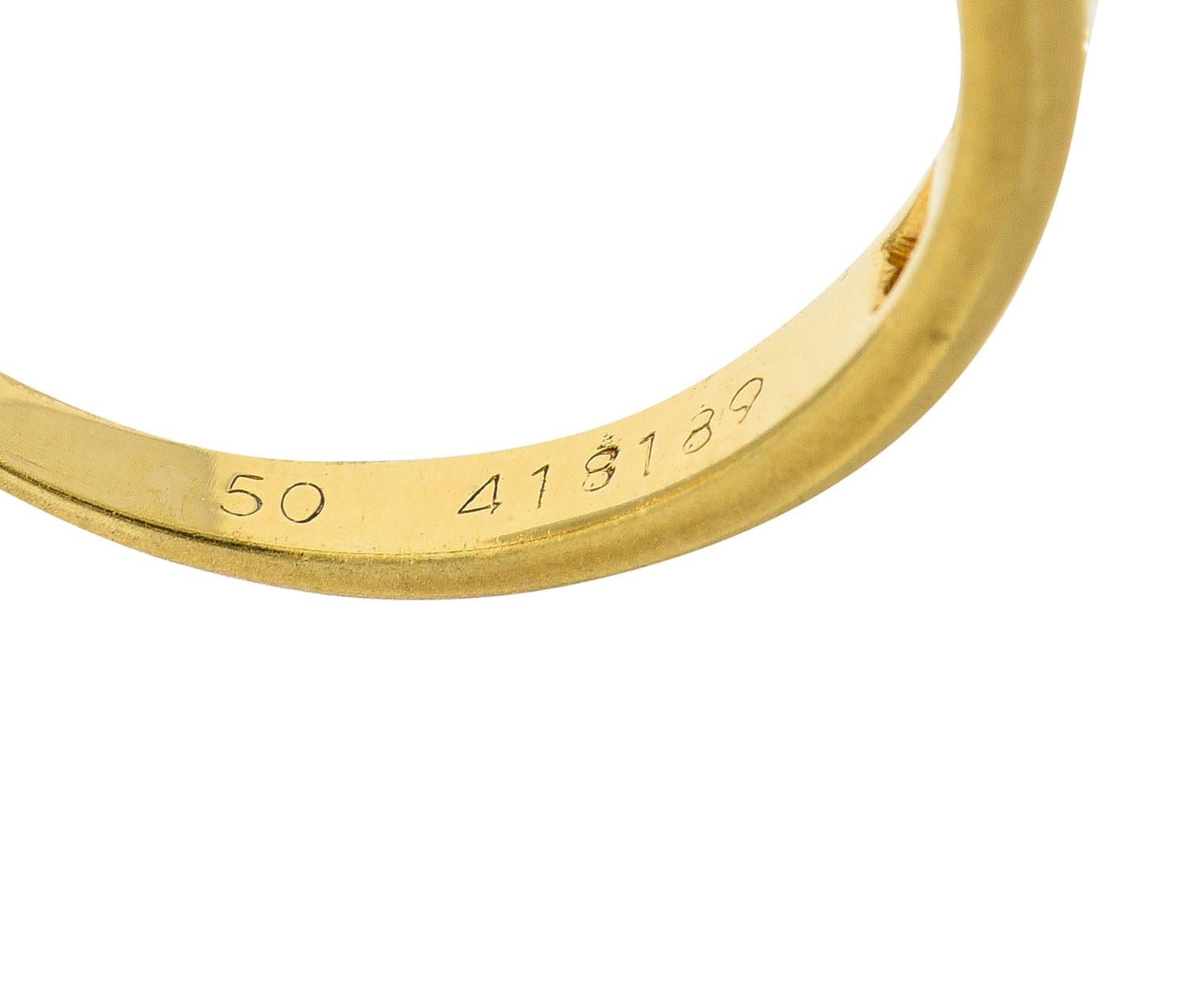 Cartier Contemporary 0.48 Carat Diamond 18 Karat Yellow Gold Band Ring 2