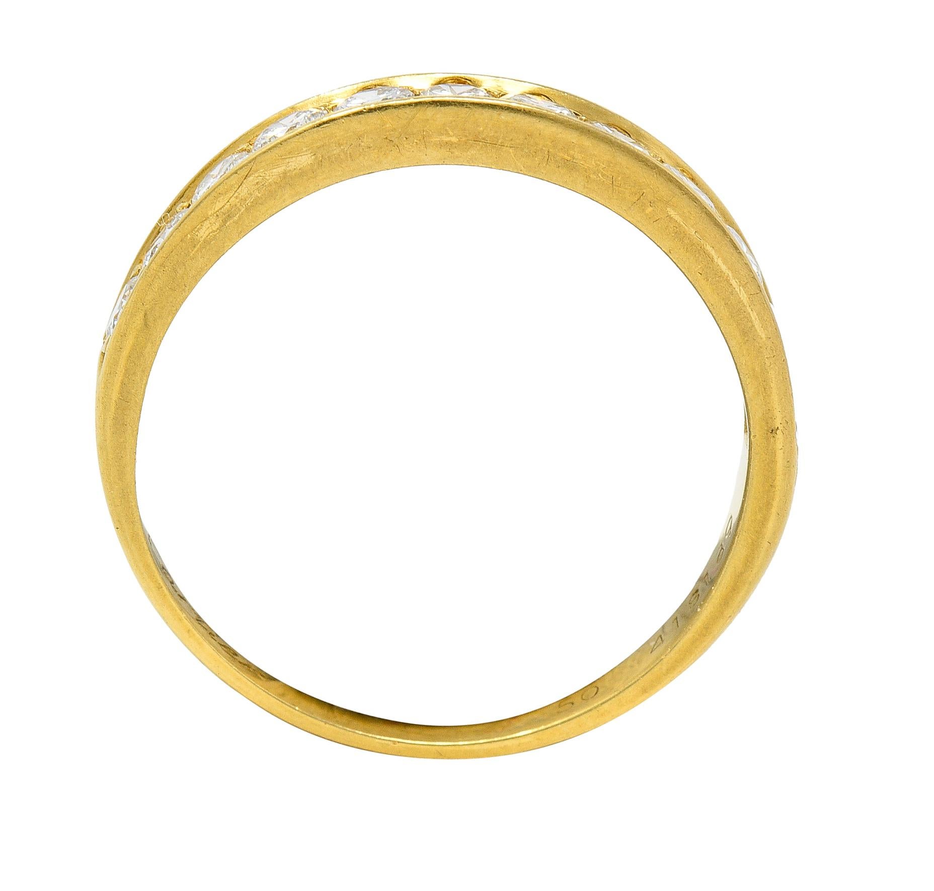 Cartier Contemporary 0.48 Carat Diamond 18 Karat Yellow Gold Band Ring 3