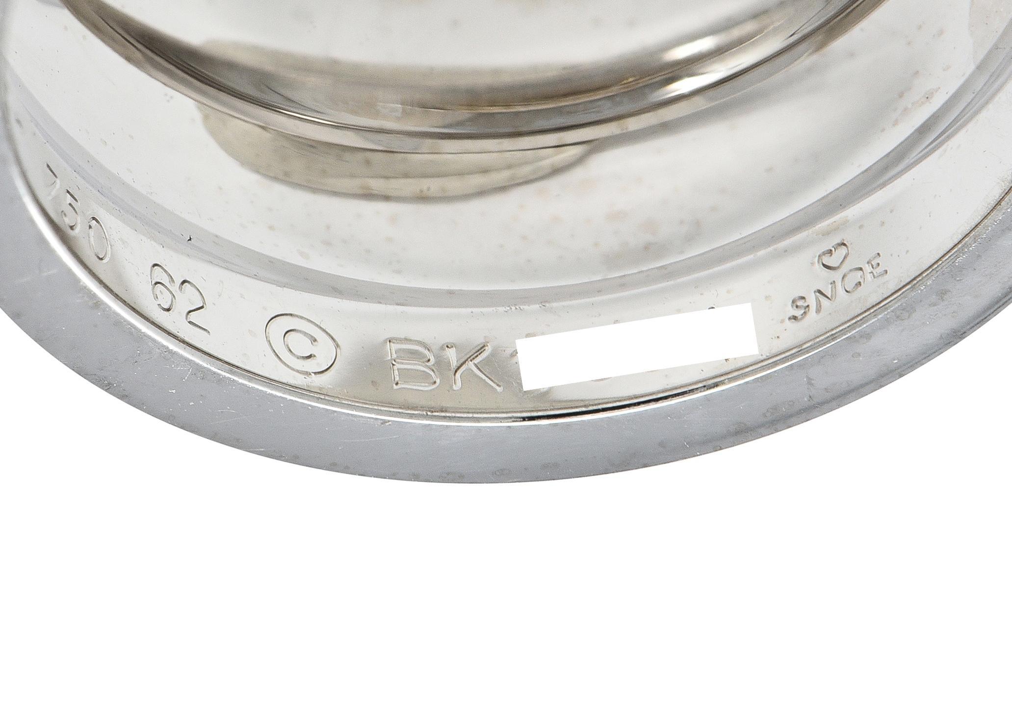 Cartier Contemporary 18 Karat White Gold High Love Unisex Band Ring im Angebot 2