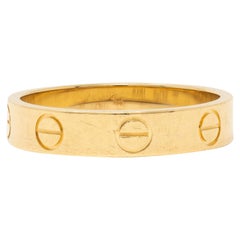 Cartier Contemporary 18 Karat Yellow Gold High Love Unisex Band Ring