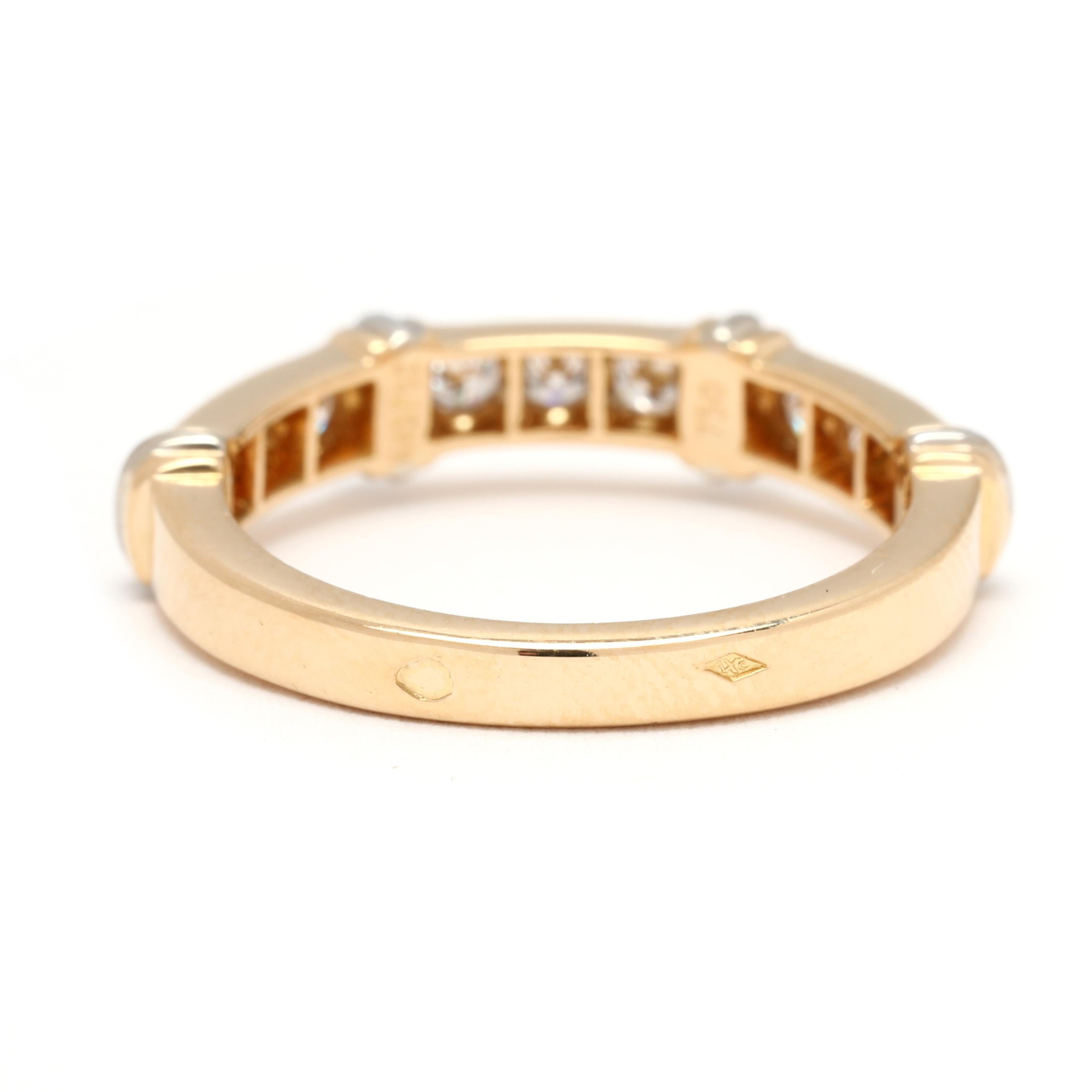 Cartier Contessa .25ctw Diamantring, 18k Gelbgold, Ring Größe 6,25 (Rundschliff)