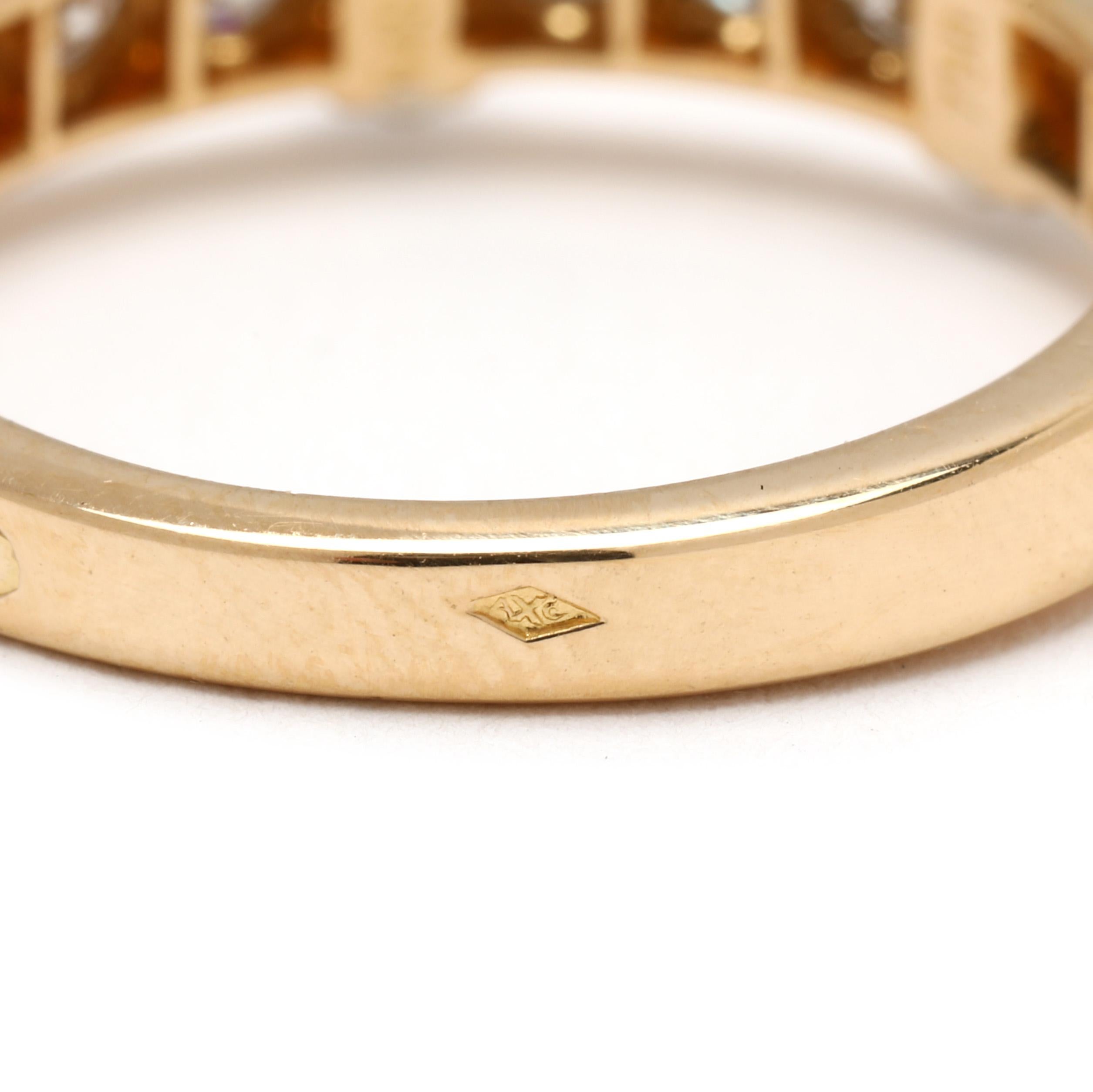 Cartier Contessa .25ctw Diamantring, 18k Gelbgold, Ring Größe 6,25 für Damen oder Herren