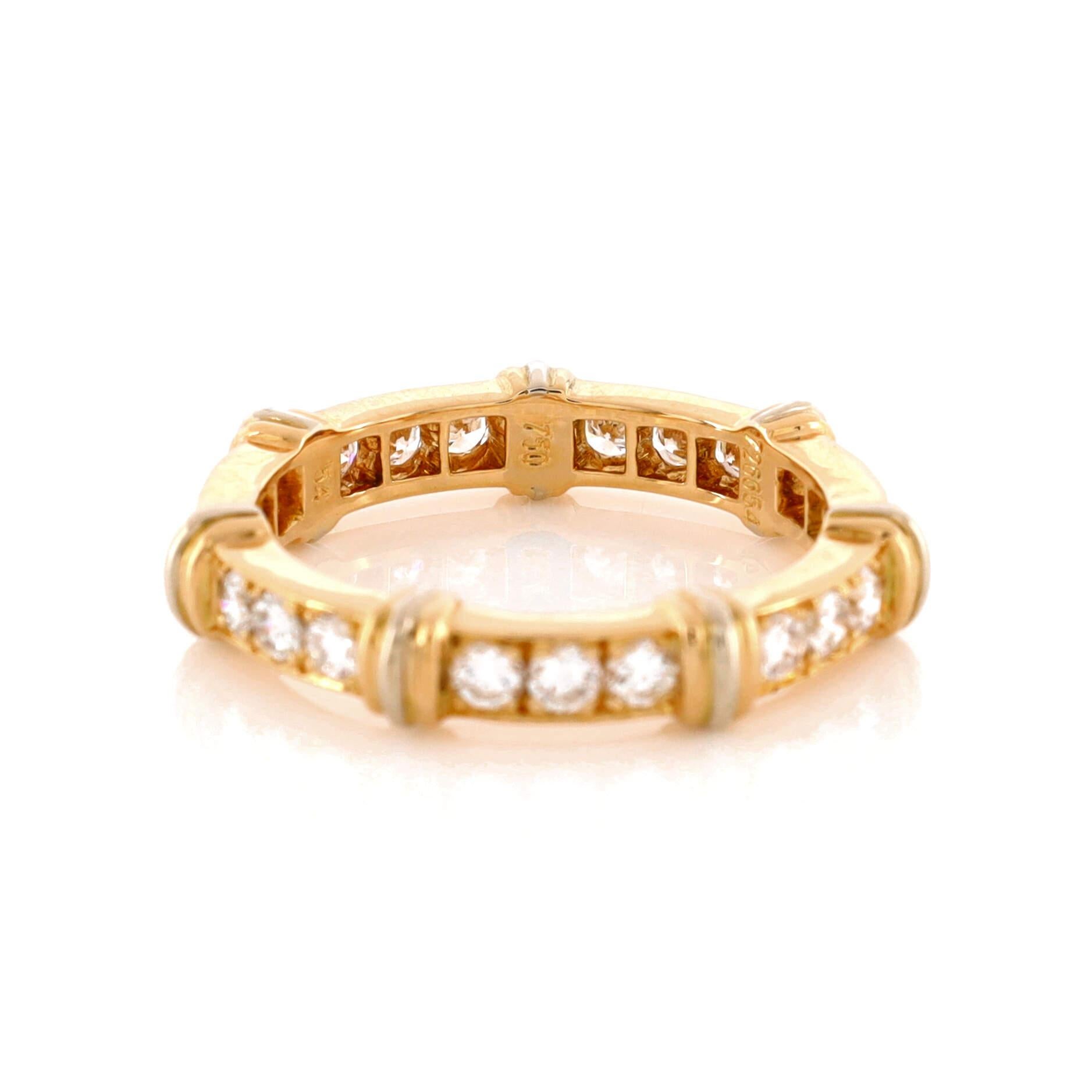 Cartier Contessa Eternity-Ring aus 18 Karat Weißgold und 18 Karat Gelbgold und 18 Karat für Damen oder Herren im Angebot