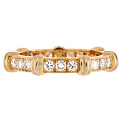 Anello Cartier Contessa Eternity Band in oro bianco 18 carati e oro giallo 18 carati e 18 carati