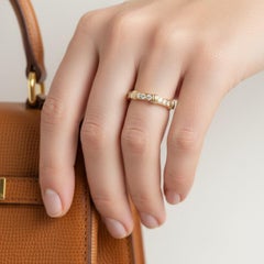 Anillo Cartier Contessa de oro amarillo de 18 quilates y diamantes - Firmado y numerado