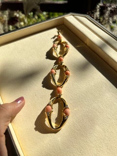 Bracelet en or avec corail et diamants de Cartier, années 1970