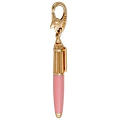 Cartier Coral Gold Pen Pendant/Charm