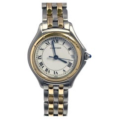 Retro Cartier Cougar 18k and Steel ladies Quartz Wrist Watch