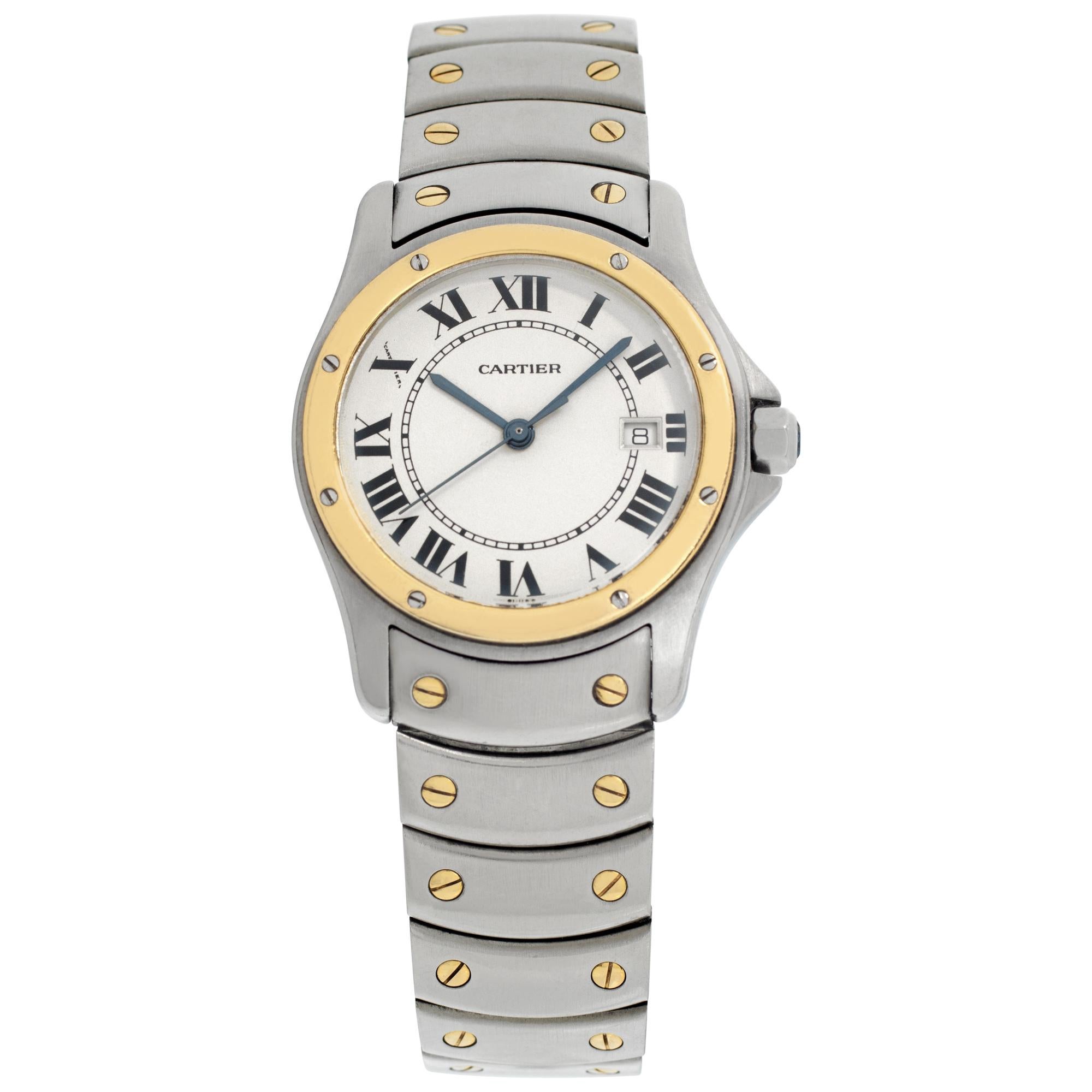 Cartier Cougar 18k & stainless steel Quartz Wristwatch Ref 1551 For Sale