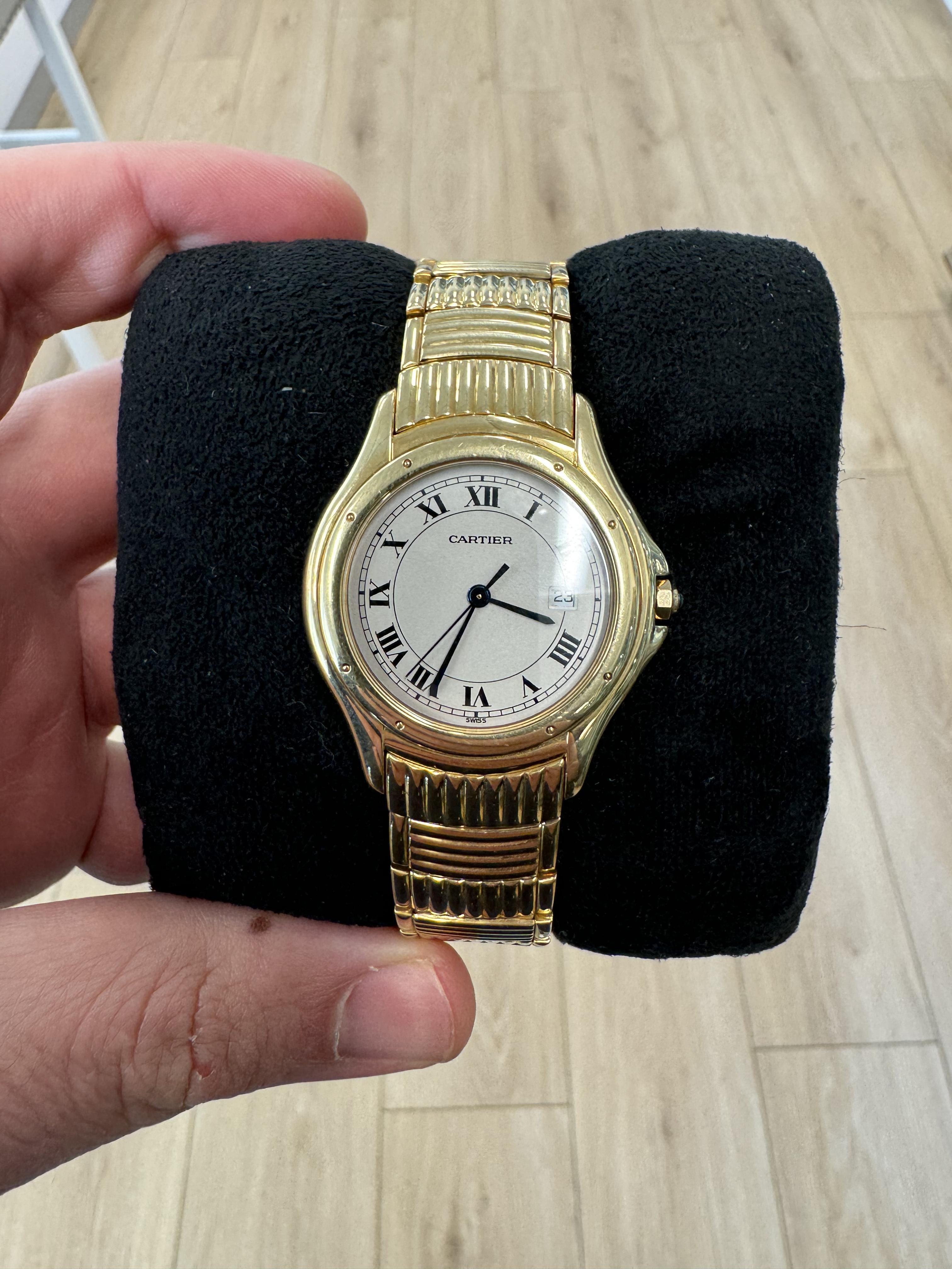 Women's Cartier Cougar 18k Yellow Gold For Sale