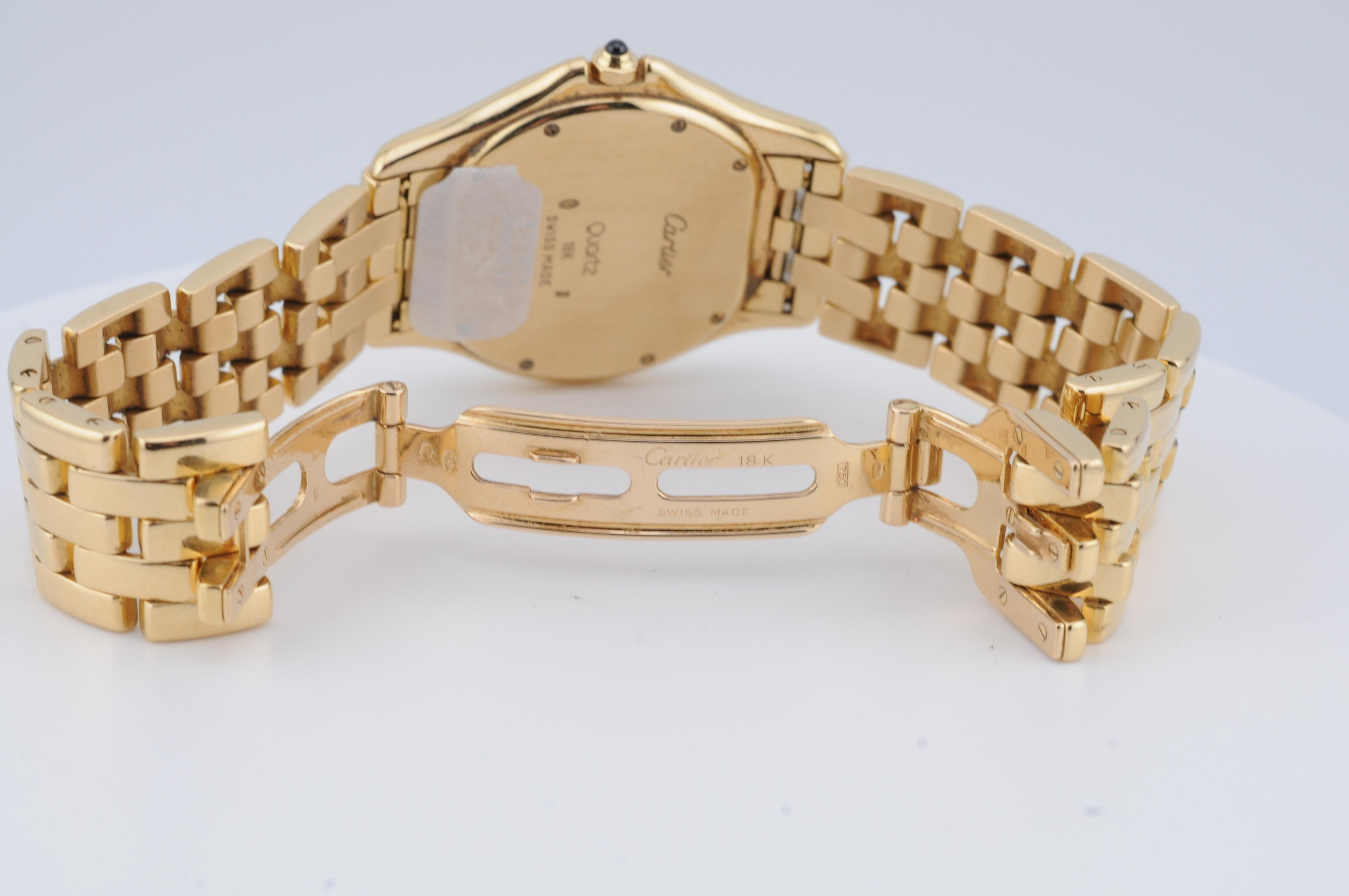Cartier Cougar 18K Yellow Gold – Ref. 887904 For Sale 9