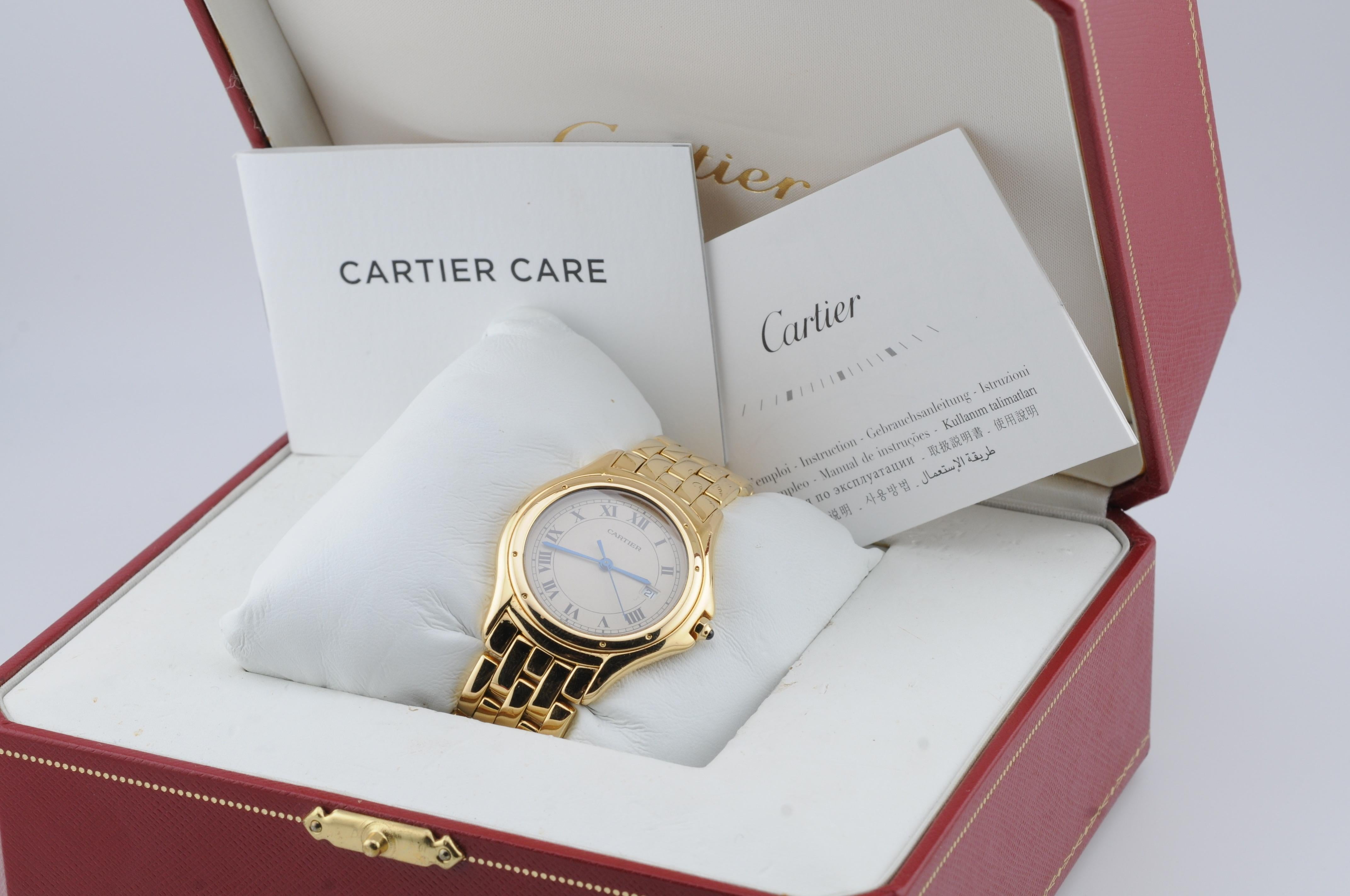 Cartier Cougar 18K Yellow Gold – Ref. 887904

Elegant Cartier Cougar in 18K yellow gold, featuring a precise quartz movement. Reference 887904. A timeless and sophisticated design that embodies Cartier’s classic elegance.

The watch comes with box,