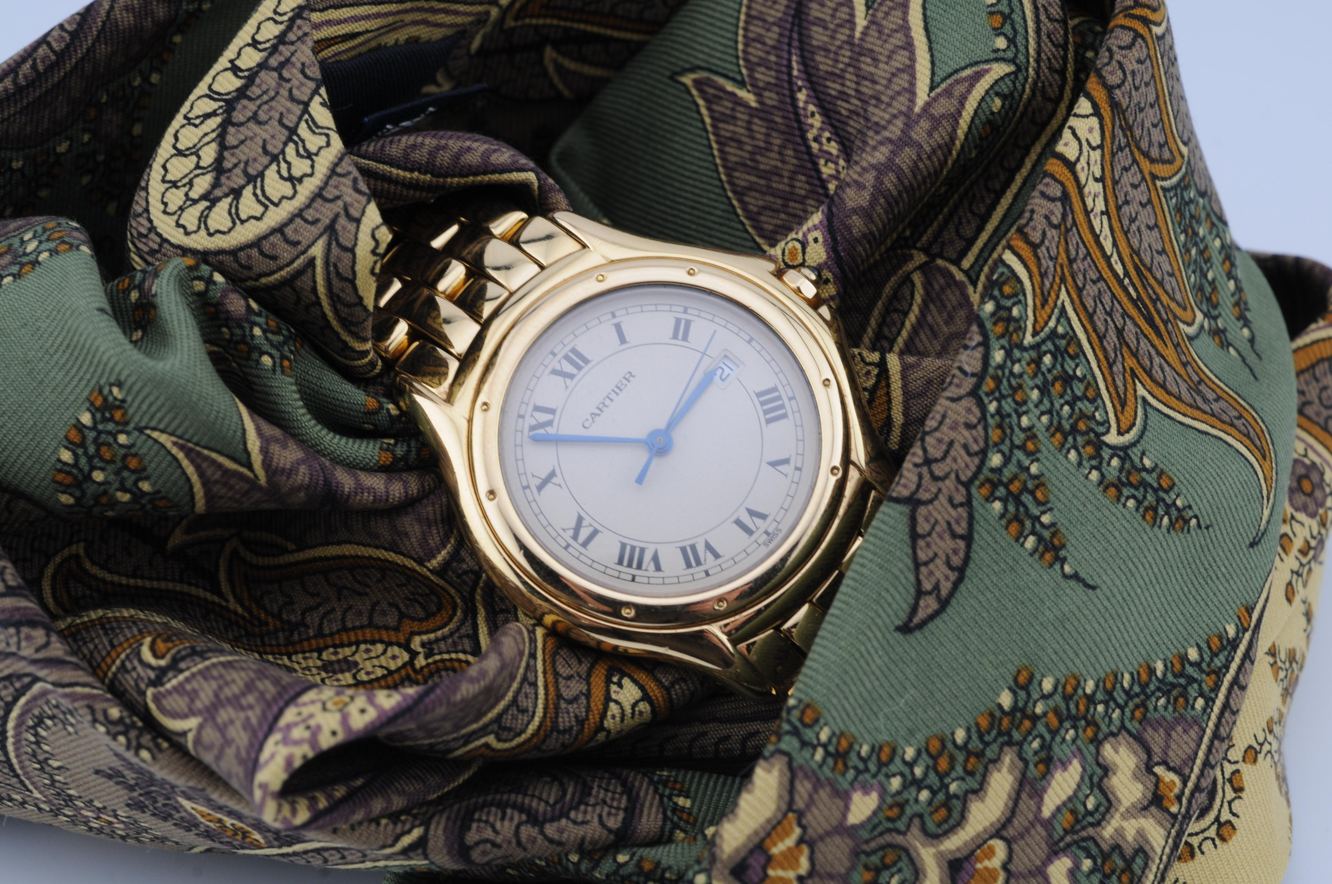 Cartier Cougar 18K Yellow Gold – Ref. 887904 In Good Condition For Sale In Berlin, BE