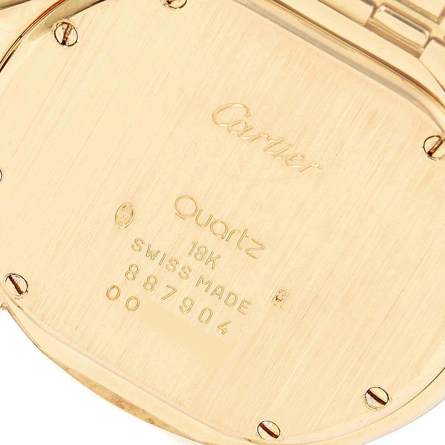 Cartier Cougar 18K Yellow Gold Silver Dial Ladies Watch 887904 For Sale 1
