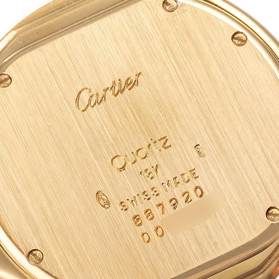 Cartier Cougar 18K Yellow Gold Silver Dial Ladies Watch 887920 2