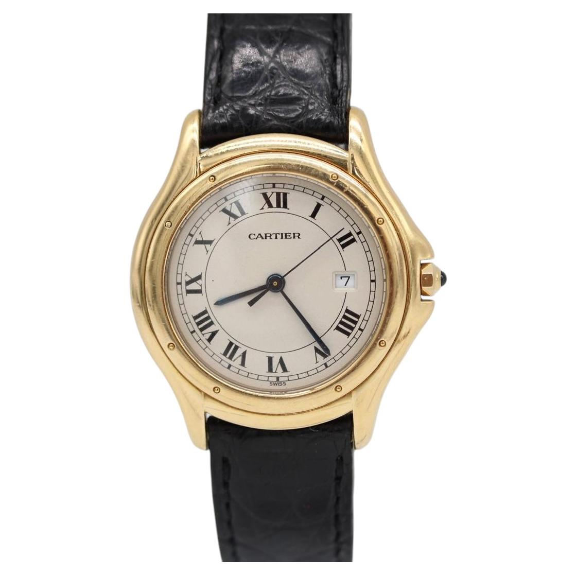 Cartier Cougar 887904 – Oro amarillo de 18 quilates – 33 mm – Cuarzo