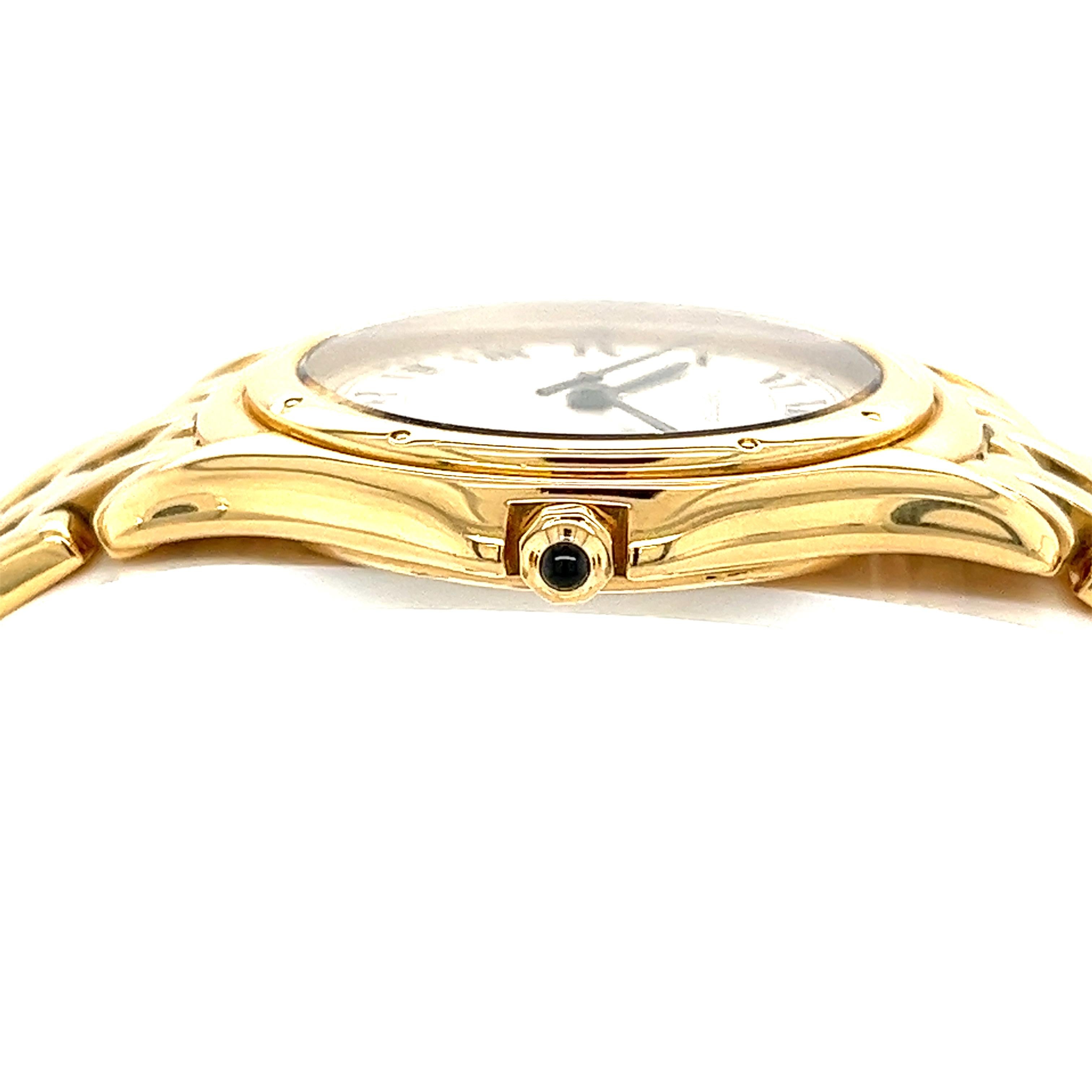 Cartier: 18 Karat Gelbgold Midsize Unisex-Uhr Cartier Cougar 887904 1