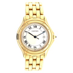 Cartier Cougar 887904 in 18K Yellow Gold Midsize Unisex Watch