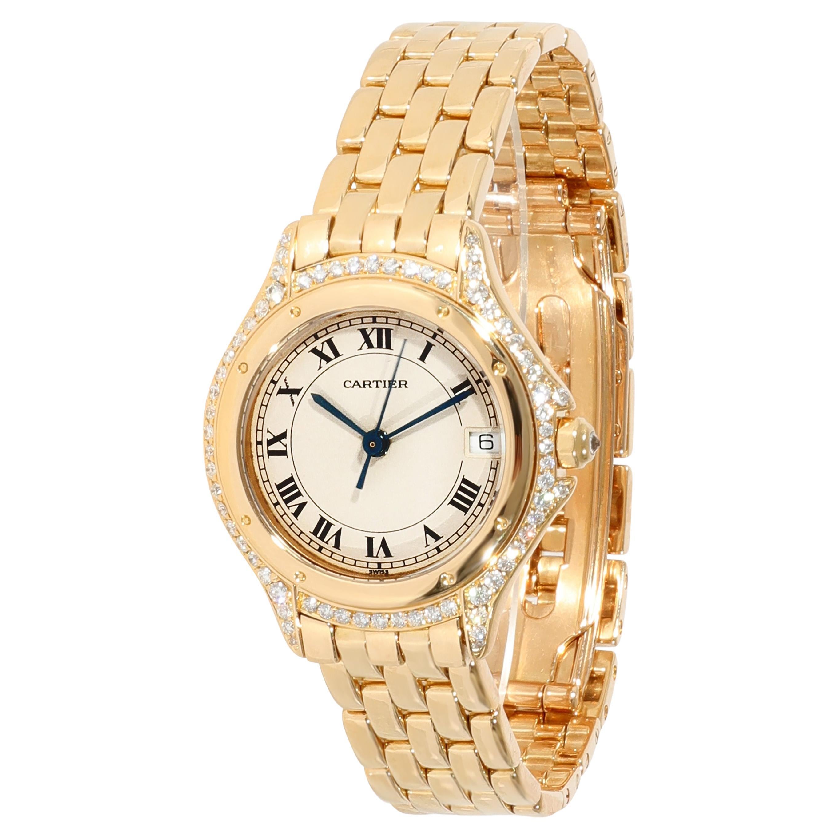 Cartier Cougar 887907 Women's Watch in 18kt Yellow Gold