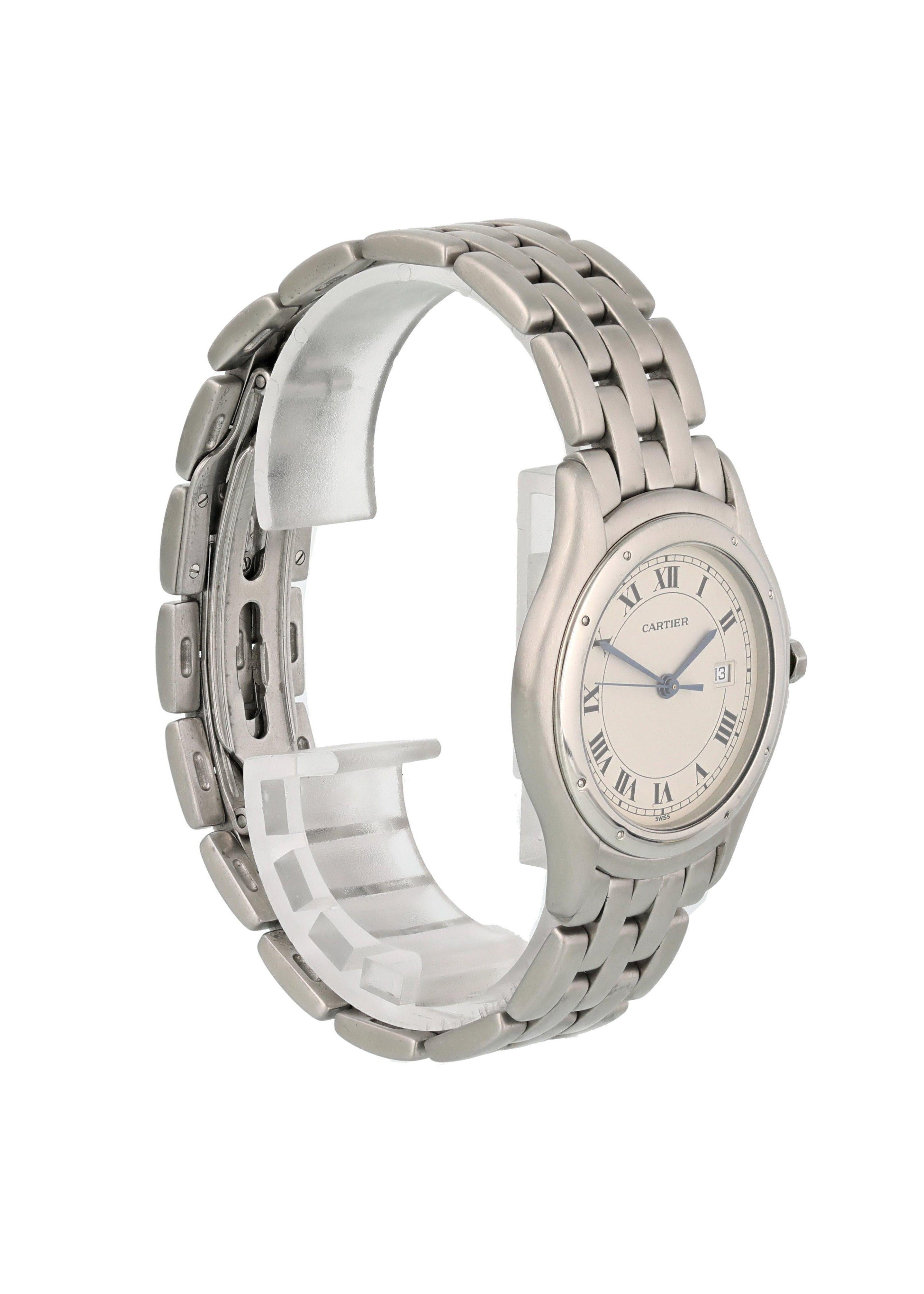 Cartier Cougar 987904 Laides Watch In Excellent Condition For Sale In New York, NY