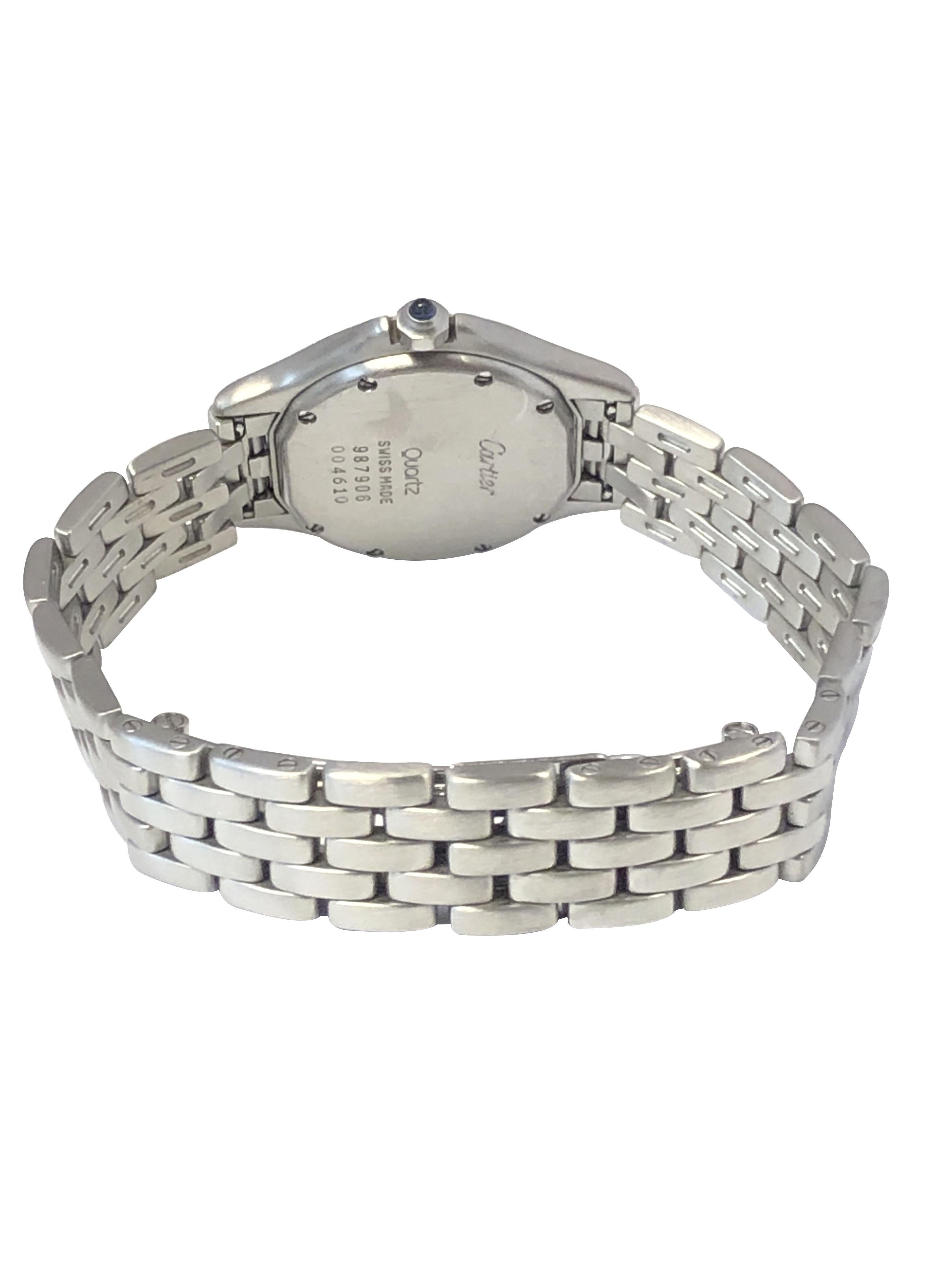 Cartier Montre-bracelet Cougar en acier pour femmes Unisexe en vente