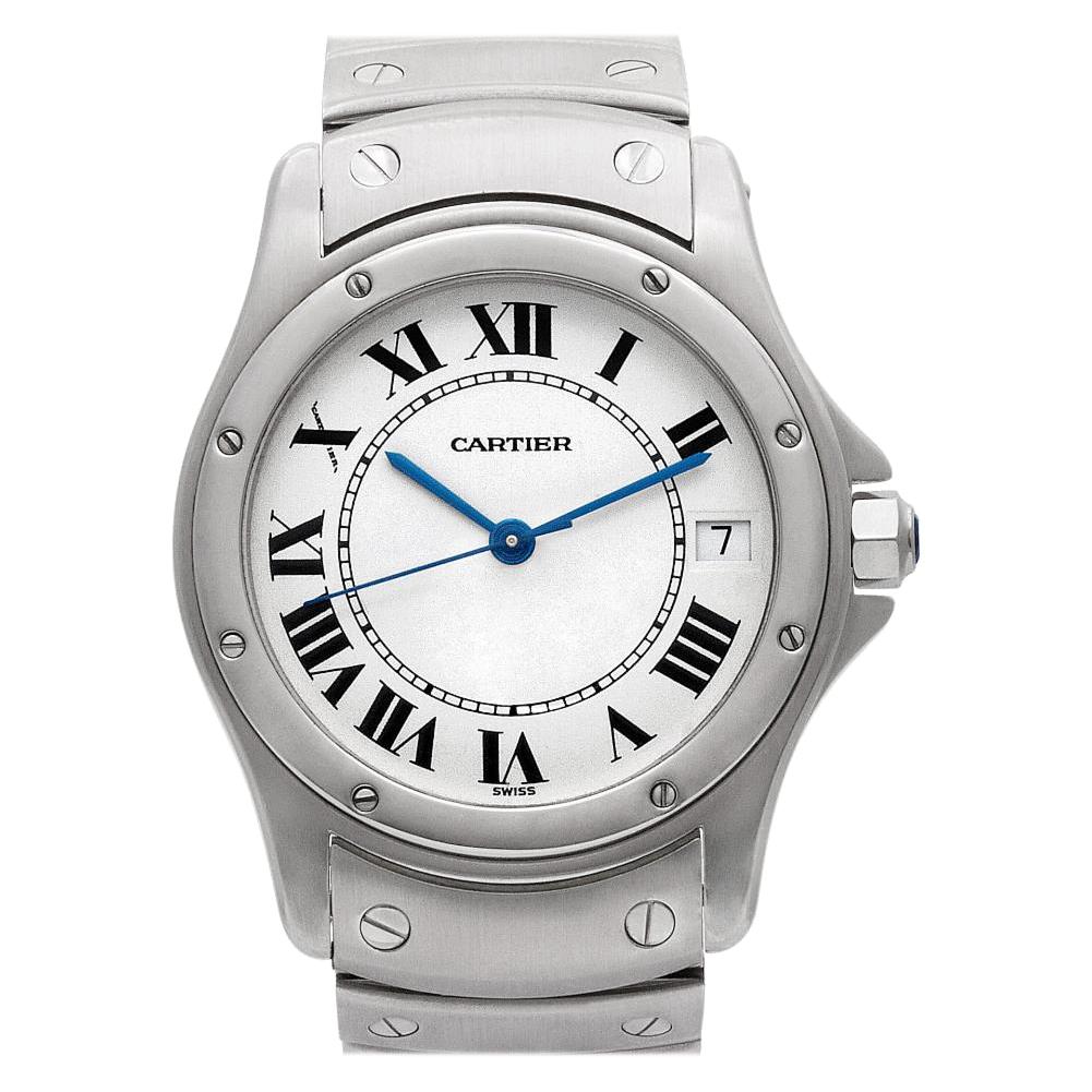 Cartier Cougar No-Ref, White Dial, Certified and Warranty
