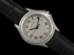 Cartier Cougar Panthere Mens Unisex Quartz Watch with Date - Stainless Steel