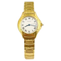 Cartier Cougar Panthere Uhr aus 18 Karat Gelbgold