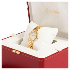 Cartier Cougar Wristwatch Ref 887907. Diamond Bezel, 18ct Yellow Gold, 1990..