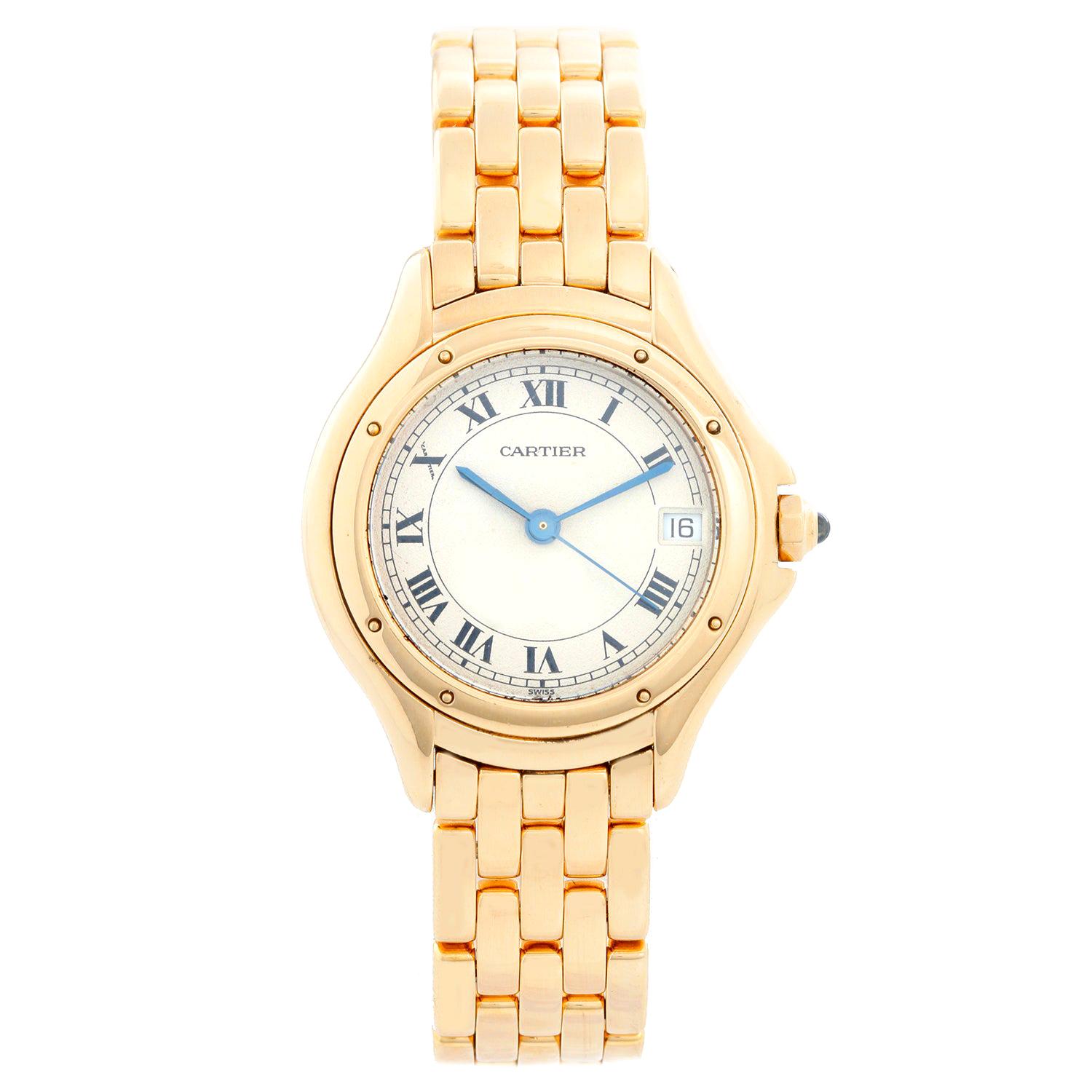 Cartier Cougar Yellow Gold Ladies Quartz Watch